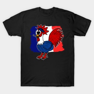 Bastille Day 14 July French Gallic Rooster Funny T-Shirt